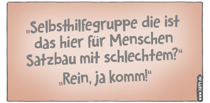 Selbsthilfegruppe flirten