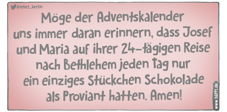 6 Sprüche über Adventskalender · Häfft.de