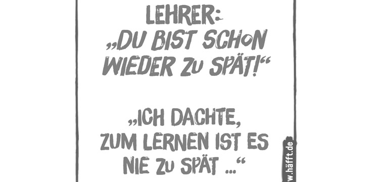 5 gute Ausreden · Häfft.de
