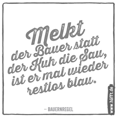 Wie Bauern regeln Teil 3 · Häfft.de