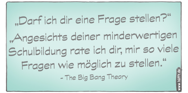 7 nerdige Sprüche aus The Big Bang Theory · Häfft.de
