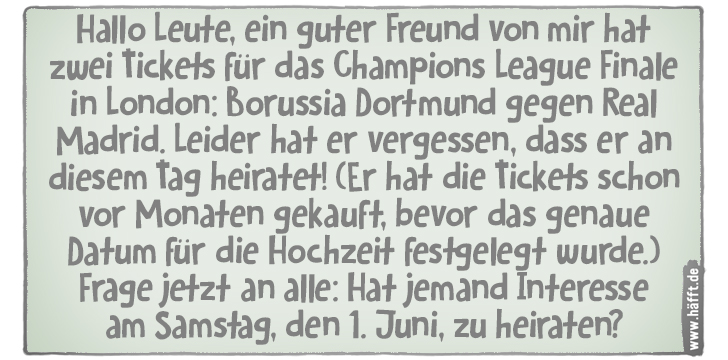 6 Sprüche zum Finale der Champions League · Häfft.de