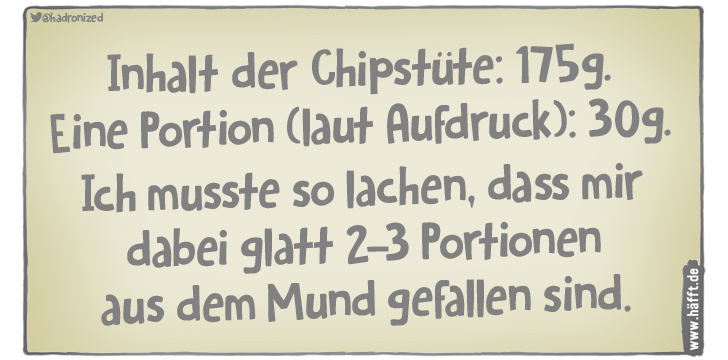 8 Sprüche über Chips · Häfft.de