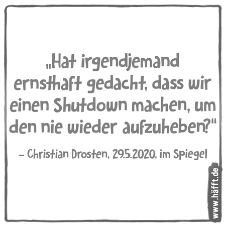 8 Sprüche und Zitate über und von Christian Drosten · Häfft.de