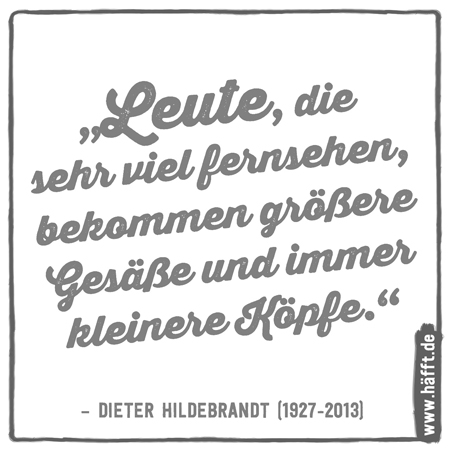 6 Zitate von Dieter Hildebrandt, dem Godfather der Satire