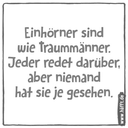 10 Sprüche über Einhörner · Häfft.de