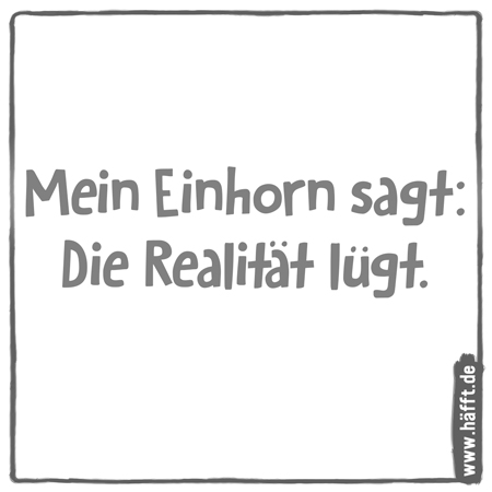 10 Sprüche über Einhörner · Häfft.de