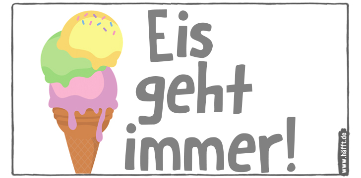 6 Sprüche zum VanilleEisTag · Häfft.de
