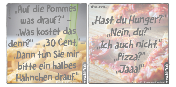 9 Sprüche über Fastfood · Häfft.de