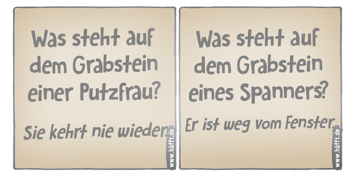 7 lustige Grabsteinsprüche · Häfft.de