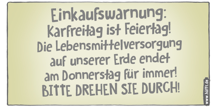 5 Sprüche zu Karfreitag · Häfft.de