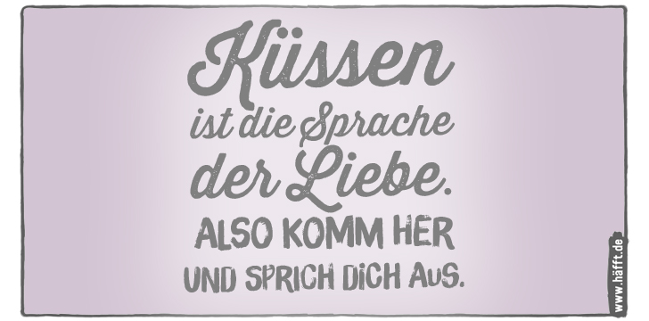6 Sprüche & Zitate übers Küssen · Häfft.de