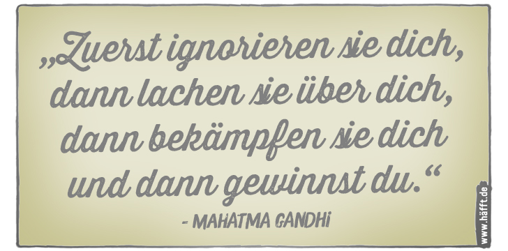 7 weise Zitate von Mahatma Gandhi · Häfft.de