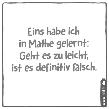 Sprüche lustig mathe Mathe