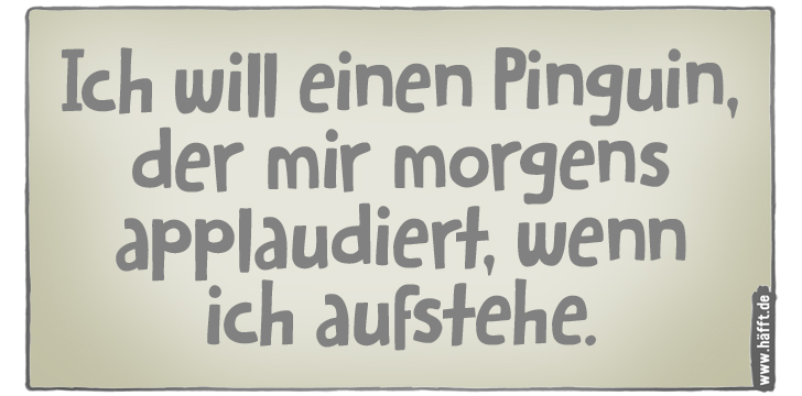 5 Sprüche über Pinguine · Häfft.de