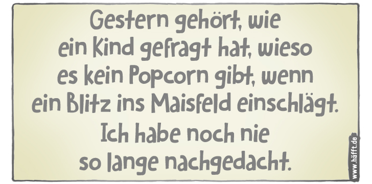 6 Sprüche über Popcorn · Häfft.de