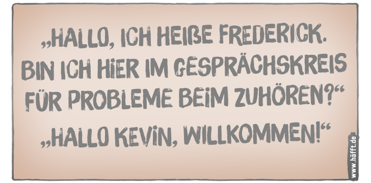 Die lustigsten Selbsthilfegruppen · Häfft.de