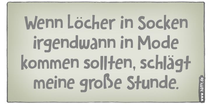 5 Sprüche über Socken · Häfft.de