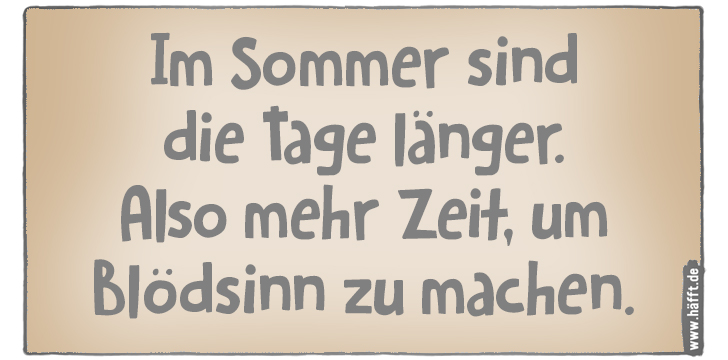 7 Sprüche zum Sommer · Häfft.de