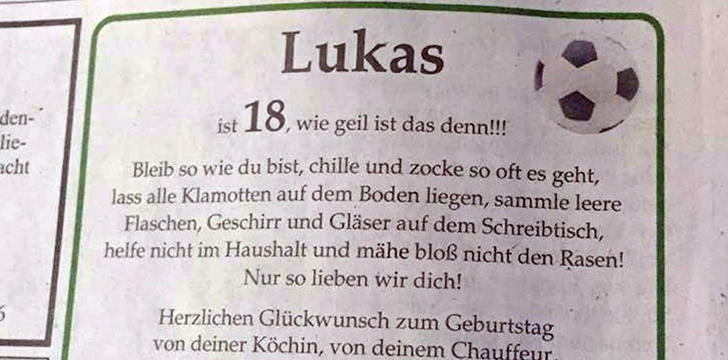 Die Besten 18 Geburtstag Spruche Auf Istdaslustig De