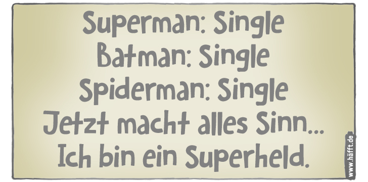 8 Sprüche über Superhelden · Häfft.de