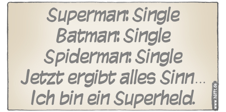 7 Sprüche über Superhelden · Häfft.de
