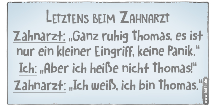 5 Sprüche über Zahnärzte · Häfft.de