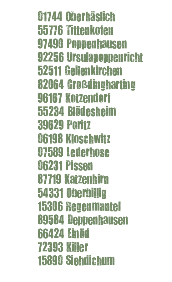 19 Orte, die es wirklich gibt · Häfft.de